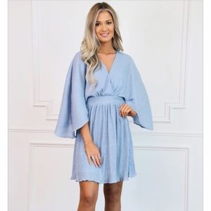 Blue shimmery dress
